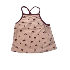 Three Likes Cherries Terry Tank Top